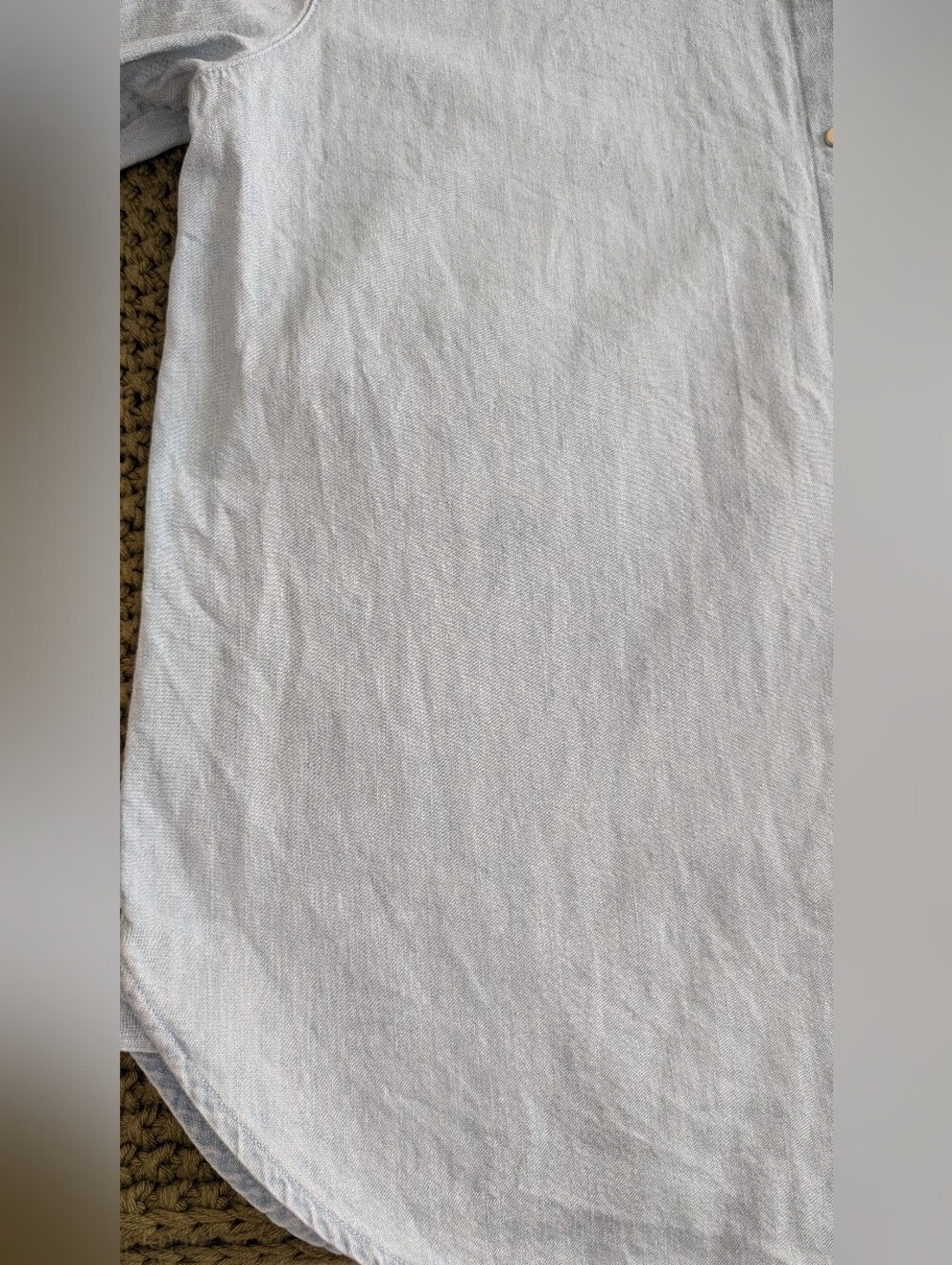 Sezane Max Shirt in Very Light Denim - Picture 6 of 13